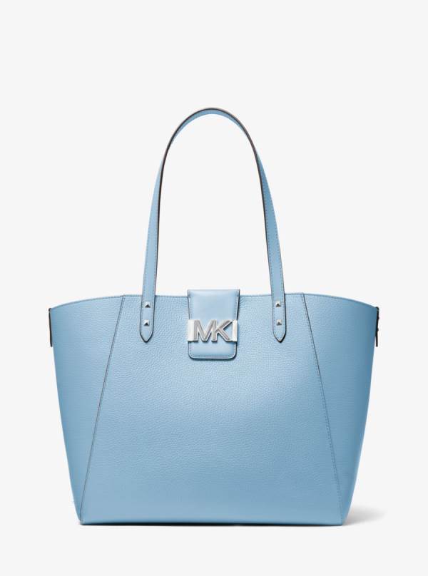 Damske Prenosná Taška Michael Kors Karlie Large Pebbled Leather Námornícka Modrá - Kabelky Michael Kors Levně | NCWZY-2479